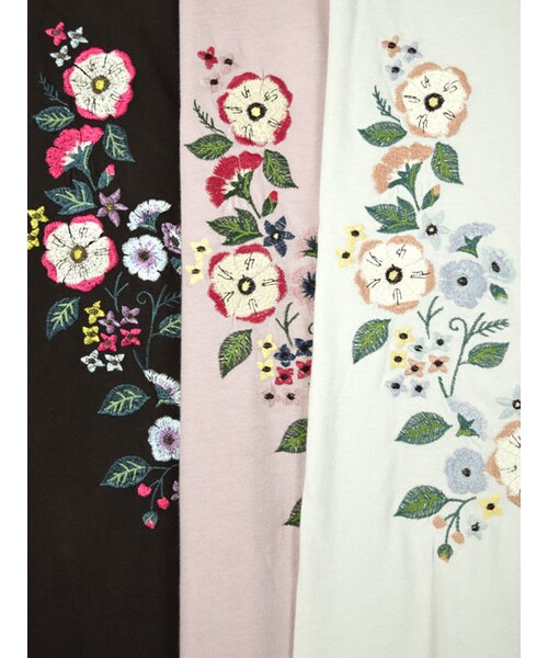 w closet（ダブルクローゼット）の「刺繍入りロングプルオーバー（トップス・レディース・Sグレー/ラベンダー/スミクロ・FREE）」の11枚目の写真