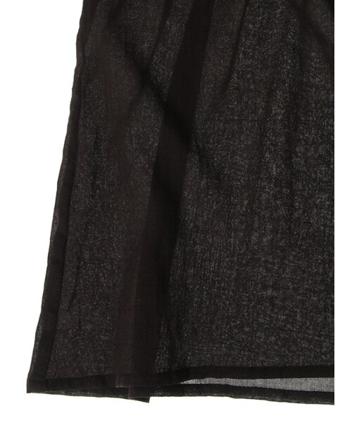 w closet(ダブルクローゼット)の「リボン付きシャーリングブラウス(トップス・レディース・オフホワイト/レンガ/スミクロ・FREE)」の9枚目の写真