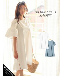 KORMARCH | フレアスリーブワンピース(ワンピース)