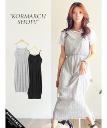 KORMARCH | ユニークで独特な個性感をもち、一枚で さらりと人と差のつくアイテム(ワンピース)