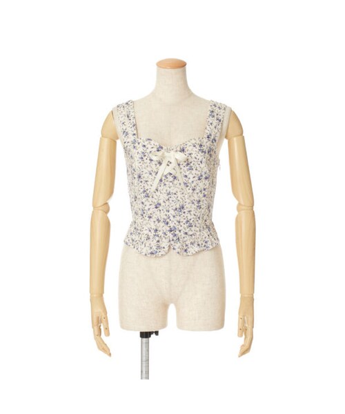 F i.n.t(フィント)の「はしごレース使いビスチェ/F i.n.t(シャツ/ブラウス・レディース・その他)」の2枚目の写真