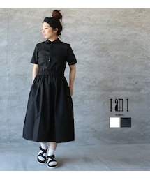 I am I  | I am I (アイアムアイ)  80タイプライターハグ衿ワンピース(ワンピース)