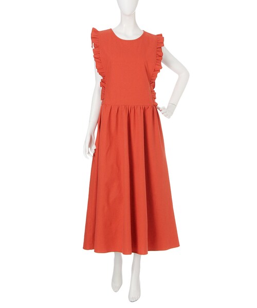 merry jenny（メリージェニー）の「エプロンロングワンピース（ワンピース/ドレス・レディース・ブラック/レッド）」の5枚目の写真