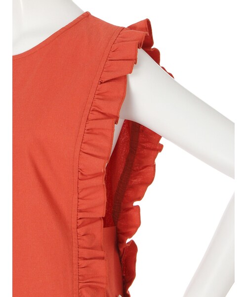 merry jenny（メリージェニー）の「エプロンロングワンピース（ワンピース/ドレス・レディース・ブラック/レッド）」の9枚目の写真