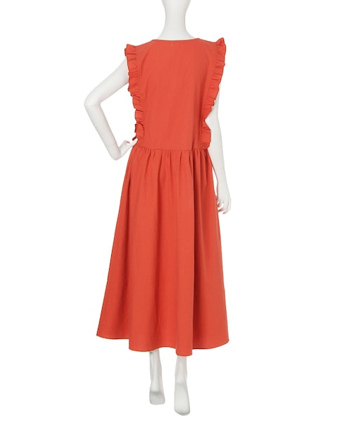 merry jenny（メリージェニー）の「エプロンロングワンピース（ワンピース/ドレス・レディース・ブラック/レッド）」の7枚目の写真