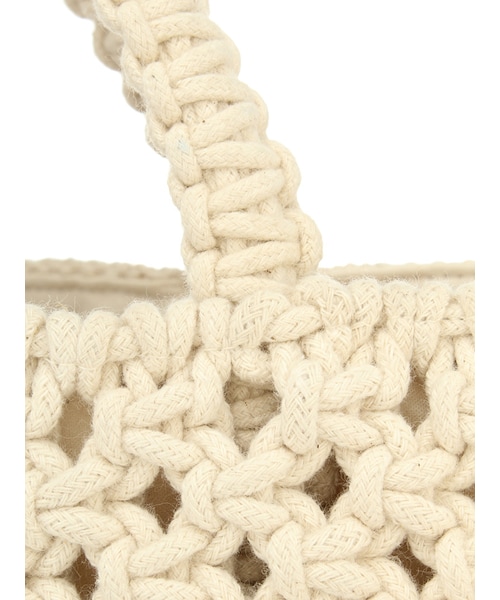 Ungrid（アングリッド）の「マクラメトートBAG（バッグ・レディース・オフホワイト・F）」の6枚目の写真