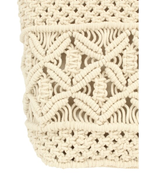 Ungrid（アングリッド）の「マクラメトートBAG（バッグ・レディース・オフホワイト・F）」の4枚目の写真