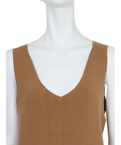 Ungrid(アングリッド)の「ノースリニットマキシワンピース(ワンピース/ドレス・レディース・グレー/ブラック/キャメル・F)」の8枚目の写真