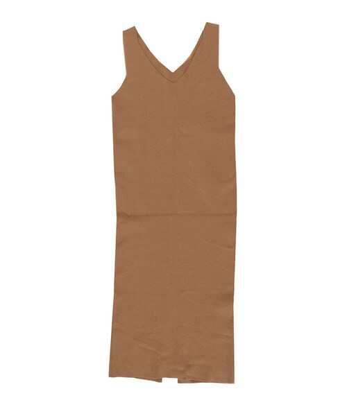 Ungrid(アングリッド)の「ノースリニットマキシワンピース(ワンピース/ドレス・レディース・グレー/ブラック/キャメル・F)」の3枚目の写真