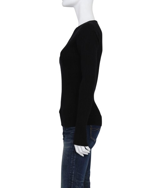 Ungrid（アングリッド）の「スリットスリーブリブニット（トップス・レディース・オフホワイト/ライトグレー/ブラック/オレンジ/ブルー・F）」の8枚目の写真