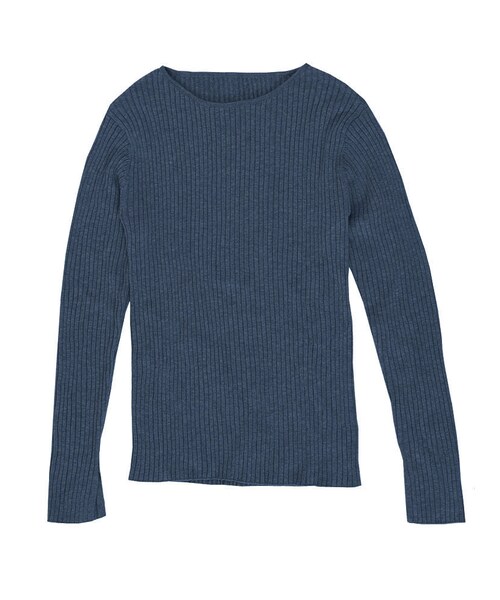 Ungrid（アングリッド）の「スリットスリーブリブニット（トップス・レディース・オフホワイト/ライトグレー/ブラック/オレンジ/ブルー・F）」の4枚目の写真