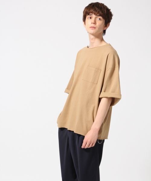 HARE(ハレ)の「ワイドスリーブカットソー(トップス・オフホワイト/ブラック/ベージュ・S/M)」の3枚目の写真