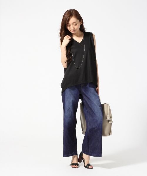 JEANASIS（ジーナシス）の「9オンスバギーデニム（パンツ・ブルー()/ダークブルー()・FREE）」の4枚目の写真