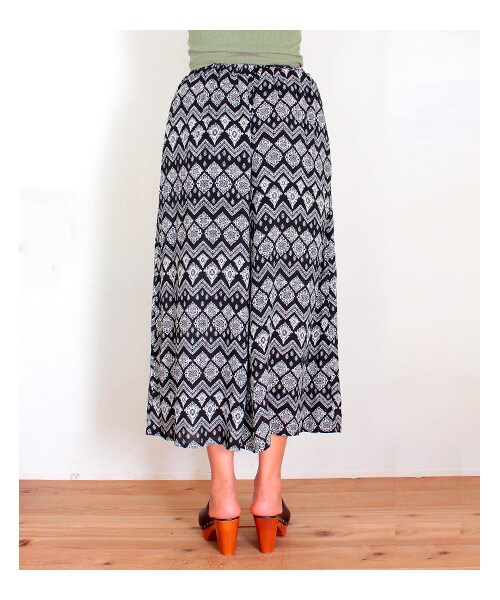 ANAP（アナップ）の「柄ワイドパンツ（パンツ・レディース・ブラック/ホワイト・one size）」の8枚目の写真