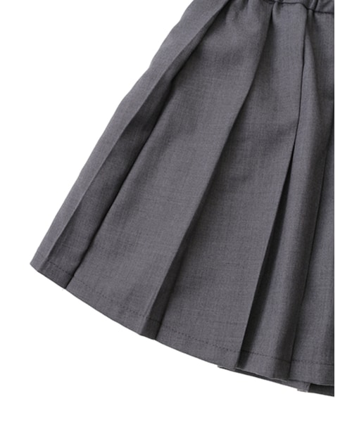 koe（コエ）の「ムジプリーツスカート（スカート・キッズ・杢グレー/ネイビー・110/120/130）」の7枚目の写真