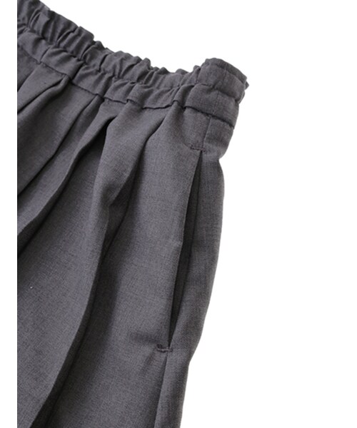 koe（コエ）の「ムジプリーツスカート（スカート・キッズ・杢グレー/ネイビー・110/120/130）」の6枚目の写真