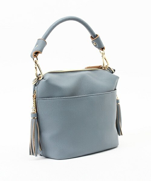 INTERPLANET WINGS（インタープラネットウィング）の「カラー合皮バッグ（トートバッグ・レディース・アイボリー/グリーン/ブルー/オレンジ・FREE）」の5枚目の写真