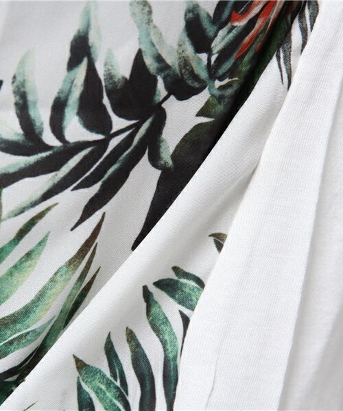 actuel（アクチュエル）の「オリジナル花柄プリントTシャツ（Tシャツ/カットソー・レディース・オフホワイト/グレー/ネイビー・FREE）」の11枚目の写真