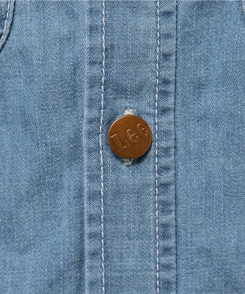 Lee（リー）の「【Lee】WORK ONEPIECE（シャツワンピース・レディース・サックスブルー/スカイブルー・FREE）」の10枚目の写真