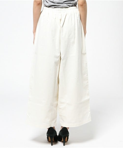 INTERPLANET WINGS（インタープラネットウィング）の「麻レーヨンタックワイドパンツ（その他パンツ・レディース・オフホワイト/ライトベージュ/カーキ・FREE）」の6枚目の写真