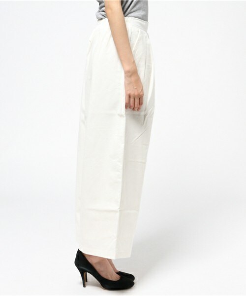 INTERPLANET WINGS（インタープラネットウィング）の「麻レーヨンタックワイドパンツ（その他パンツ・レディース・オフホワイト/ライトベージュ/カーキ・FREE）」の5枚目の写真
