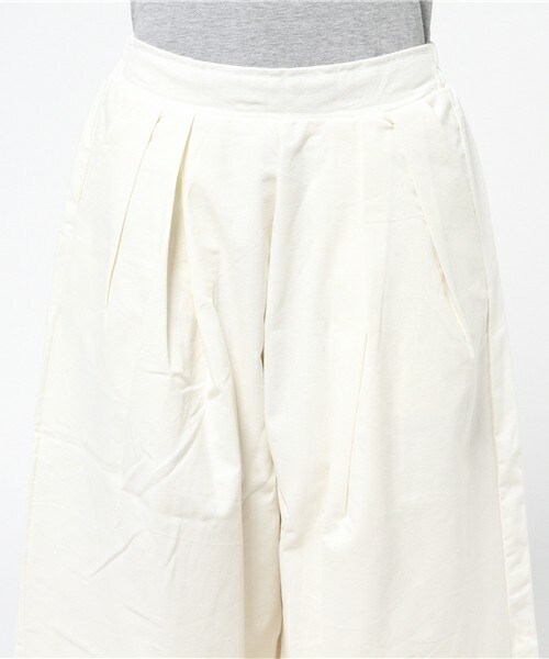 INTERPLANET WINGS（インタープラネットウィング）の「麻レーヨンタックワイドパンツ（その他パンツ・レディース・オフホワイト/ライトベージュ/カーキ・FREE）」の7枚目の写真