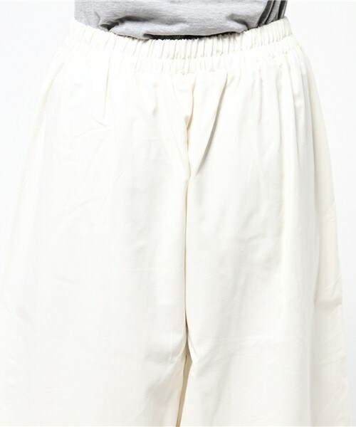 INTERPLANET WINGS（インタープラネットウィング）の「麻レーヨンタックワイドパンツ（その他パンツ・レディース・オフホワイト/ライトベージュ/カーキ・FREE）」の8枚目の写真
