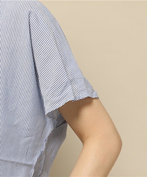 INTERPLANET（インタープラネット）の「スキッパーシャツ（シャツ/ブラウス・レディース・オフホワイト/ブルー/イエロー・FREE）」の8枚目の写真