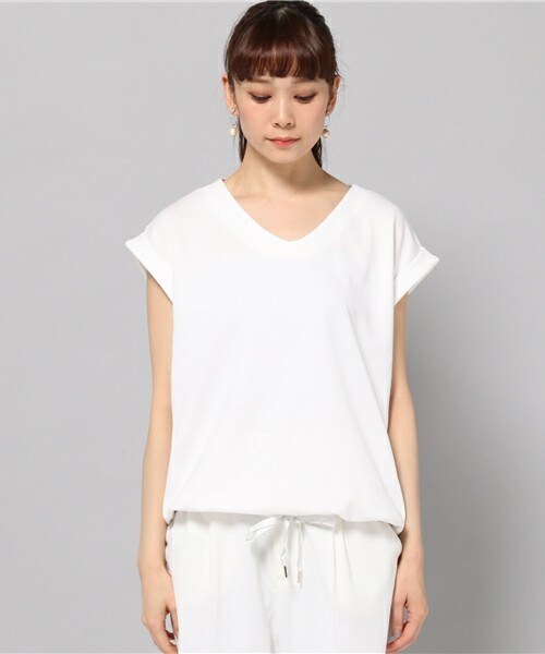 anana（アナナ）の「【anana】ドロスト裏毛プルオーバー（Tシャツ/カットソー・レディース・オフホワイト/グレー/ネイビー・FREE）」の4枚目の写真
