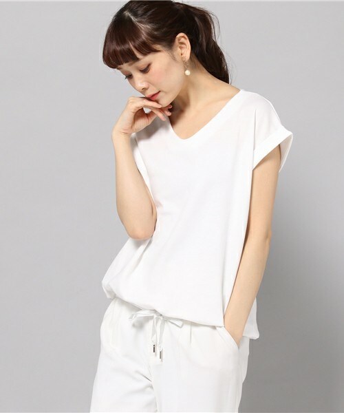 anana（アナナ）の「【anana】ドロスト裏毛プルオーバー（Tシャツ/カットソー・レディース・オフホワイト/グレー/ネイビー・FREE）」の2枚目の写真