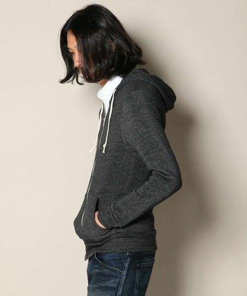 ALTERNATIVE APPAREL(オルタナティブアパレル)の「【ALTERNATIVE APPAREL】ROCKY FLEECE ZIP HOODIE(パーカー・メンズ・グレー/チャコールグレー/ウッド/カーキ/モスグリーン/インディゴブルー/サックスブルー/ダークパープル/ライトピンク・4/5)」の10枚目の写真