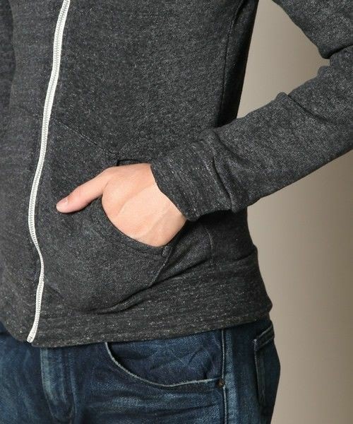 ALTERNATIVE APPAREL(オルタナティブアパレル)の「【ALTERNATIVE APPAREL】ROCKY FLEECE ZIP HOODIE(パーカー・メンズ・グレー/チャコールグレー/ウッド/カーキ/モスグリーン/インディゴブルー/サックスブルー/ダークパープル/ライトピンク・4/5)」の14枚目の写真