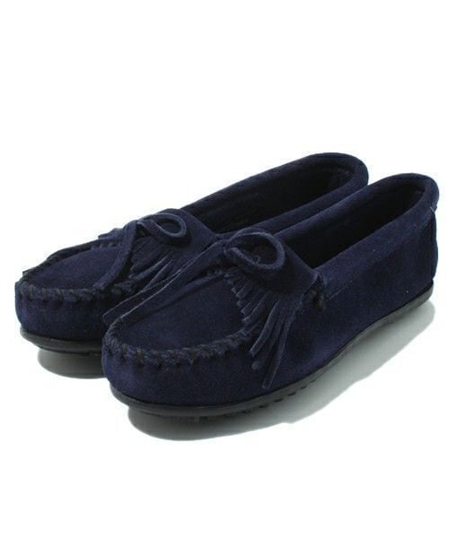Minnetonka（ミネトンカ）の「【MINNETONKA】KILTY SUEDE MOC（モカシン/デッキシューズ・レディース・ブラック/グレー/ブラウン/ベージュ/ネイビー・22.5cm/23.5cm/24.5cm）」の5枚目の写真