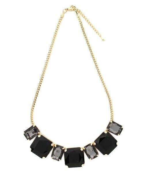 matelasse durer（マトラッセ デュレ）の「【matelasse durer】クリスタルデコネックレス（ネックレス・レディース・ブラック/イエロー/マルチ・FREE）」の2枚目の写真
