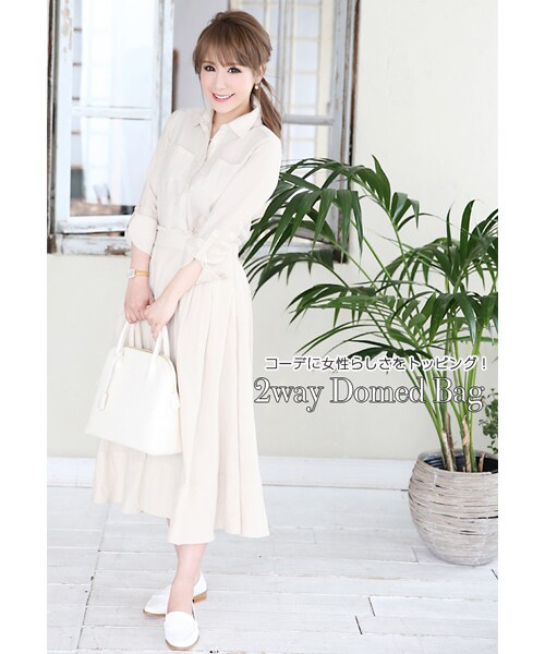 Rocotta by MOERY（ロコッタ）の「Rocotta(ロコッタ) ロコッタカラーバック（ショルダーバッグ・レディース・ホワイト/ペールグレー/サンドベージュ/スモーキーピンク/アイスブルー・FREE）」の6枚目の写真