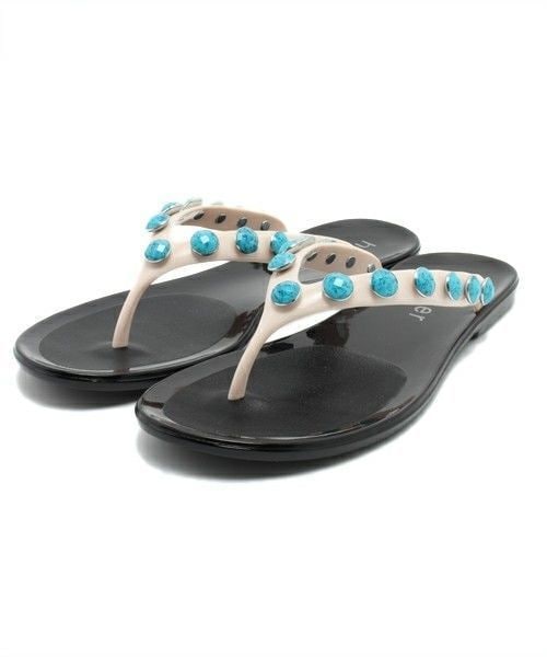 holster（ホルスター）の「【HOLSTER】トングサンダル（ビーチサンダル・レディース・ブラック/ミント・23.0cm/23.5cm）」の2枚目の写真