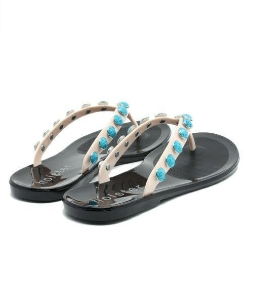 holster（ホルスター）の「【HOLSTER】トングサンダル（ビーチサンダル・レディース・ブラック/ミント・23.0cm/23.5cm）」の5枚目の写真