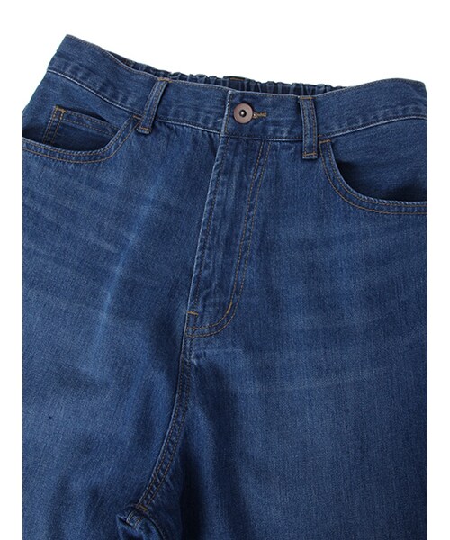 w closet（ダブルクローゼット）の「デニム裾加工パンツ（パンツ・レディース・サックス/ブルー・FREE）」の6枚目の写真