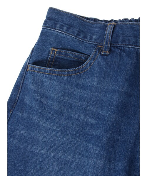 w closet（ダブルクローゼット）の「デニム裾加工パンツ（パンツ・レディース・サックス/ブルー・FREE）」の10枚目の写真