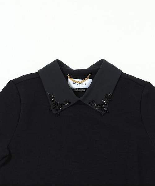 MUVEIL⭐︎ビジュー付Tシャツ - トップス本当に 安い