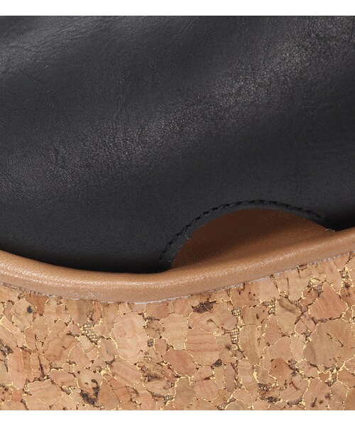 PAGEBOY（ページボーイ）の「フェイクレザー×コルクヒール厚底サンダル（シューズ・レディース・アイボリー/ブラック/キャメル・S/M/L）」の9枚目の写真