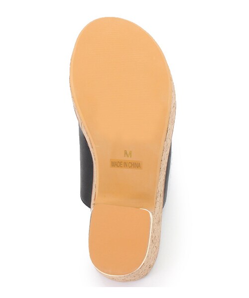 PAGEBOY（ページボーイ）の「フェイクレザー×コルクヒール厚底サンダル（シューズ・レディース・アイボリー/ブラック/キャメル・S/M/L）」の10枚目の写真