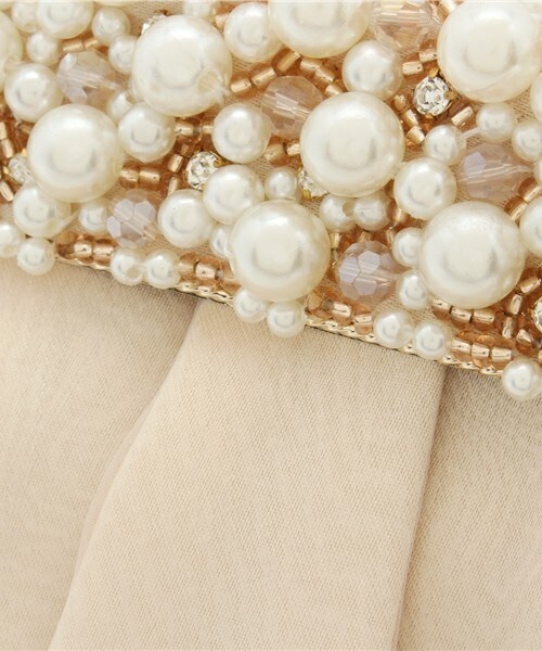 matelasse durer（マトラッセ デュレ）の「【matelasse durer】パールクリップクラッチ（クラッチバッグ・レディース・ベージュ・FREE）」の6枚目の写真