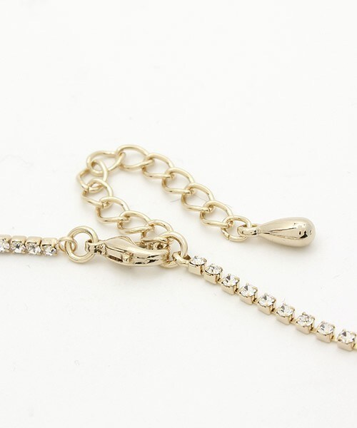 INTERPLANET WINGS(インタープラネットウィング)の「ラインストーンネックレス(ネックレス・レディース・ゴールド・FREE)」の4枚目の写真