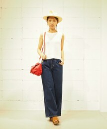 Lee | 【Lee】WIDE TUCK PANTS(デニムパンツ)