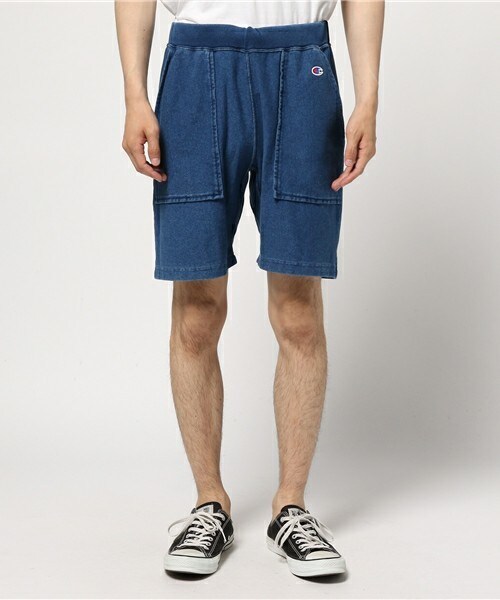 Champion(チャンピオン)の「メンズ チャンピオン リバースウィーブ ショートパンツ Champion REVERSE WEAVE SHORT PANT C3-H502(その他パンツ・メンズ・ブルー・LARGE)」の4枚目の写真