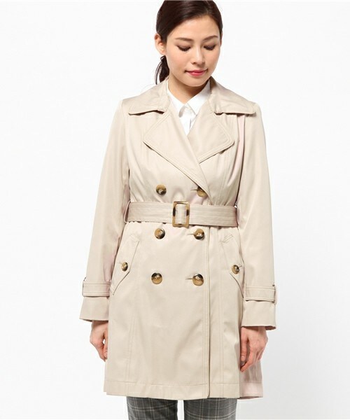 INTERPLANET WINGS（インタープラネットウィング）の「カルゼボンディングトレンチコート（トレンチコート・レディース・ベージュ/ネイビー・38/40）」の3枚目の写真