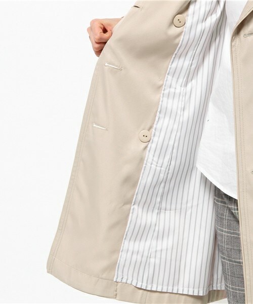 INTERPLANET WINGS（インタープラネットウィング）の「カルゼボンディングトレンチコート（トレンチコート・レディース・ベージュ/ネイビー・38/40）」の10枚目の写真