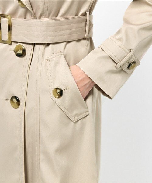 INTERPLANET WINGS（インタープラネットウィング）の「カルゼボンディングトレンチコート（トレンチコート・レディース・ベージュ/ネイビー・38/40）」の9枚目の写真