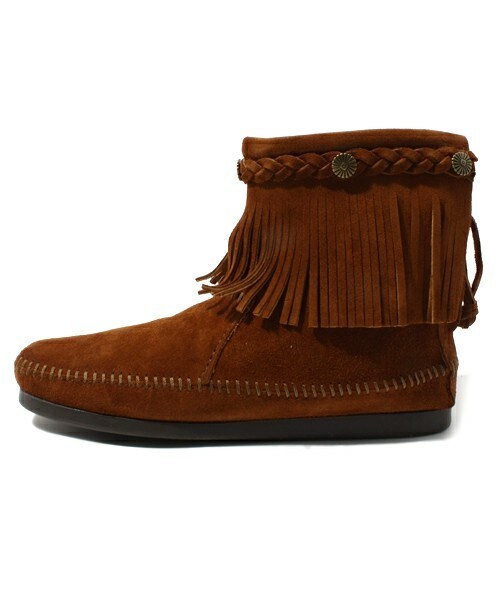 Minnetonka（ミネトンカ）の「【MINNETONKA】HI TOP BLACK ZIP BOOT（ブーツ・レディース・ブラック/グレー/ブラウン・22.5cm/23.5cm/24.5cm）」の4枚目の写真